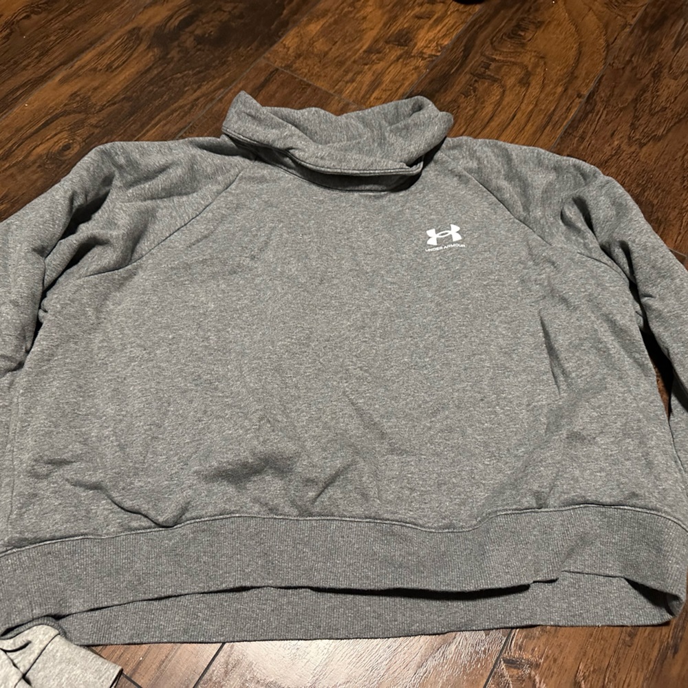 Under Armour and adidas hoodies